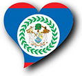 Billede af Belizes flag [Heart2]