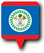 Billede af Belizes flag [Rund nål]