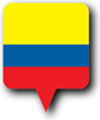 Flag of Colombia image [Round pin]