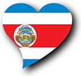 Flag of Costa Rica image [Heart2]