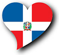 Flag of Dominican Republic image [Heart2]