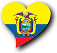 Flag of Ecuador image [Heart2]