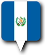 Flag of Guatemala image [Round pin]