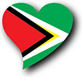 Flag of Guyana image [Heart2]