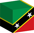 Flag of Saint Christopher and Nevis image [Cube]