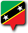 Flag of Saint Christopher and Nevis image [Round pin]