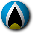 Flag of Saint Lucia image [Hemisphere]
