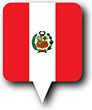 Flag of Peru image [Round pin]