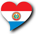 Flag of Paraguay image [Heart2]
