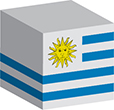 Flag of Uruguay image [Cube]