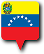Flag of Venezuela image [Round pin]