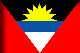 Flag af Antigua og Barbuda drop skygge billede