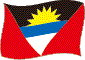 Flag af Antigua og Barbuda flimrende billede