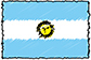 Argentinas flag håndskrevet billede