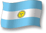 Flag of Argentina flickering gradation shadow image