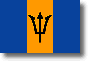 Flag af Barbados skyggebillede