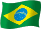 Flag of Brazil flickering gradation image