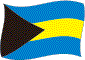 Bahamas flag flimrende billede
