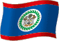 Flag of Belize flickering gradation image