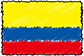 Flag of Colombia handwritten image
