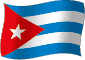 Flag of Cuba flickering gradation image