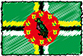 Flag of Dominica handwritten image