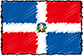 Flag of Dominican Republic handwritten image
