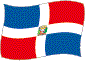 Flag of Dominican Republic flickering image