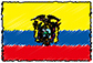 Flag of Ecuador handwritten image