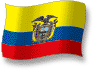 Flag of Ecuador flickering gradation shadow image