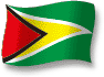 Flag of Guyana flickering gradation shadow image
