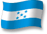 Flag of Honduras flickering gradation shadow image