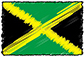 Flag of Jamaica handwritten image