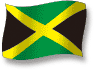 Flag of Jamaica flickering gradation shadow image
