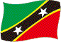 Flag of Saint Christopher and Nevis flickering image