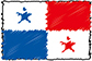 Flag of Panama handwritten image