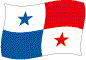 Flag of Panama flickering image
