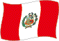 Flag of Peru flickering image