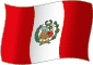 Flag of Peru flickering gradation image
