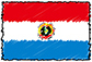 Flag of Paraguay handwritten image