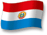 Flag of Paraguay flickering gradation shadow image