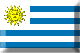 Flag of Uruguay emboss image
