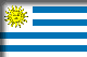 Flag of Uruguay drop shadow image