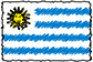 Flag of Uruguay handwritten image