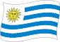 Flag of Uruguay flickering image