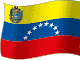 Flag of Venezuela flickering gradation image