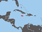 Location of Jamaica