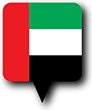 Flag of United Arab Emirates image [Round pin]