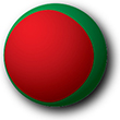 Bangladeshs flag billede [halvkugle]