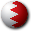 Billede af Bahrains flag [Halvkugle]